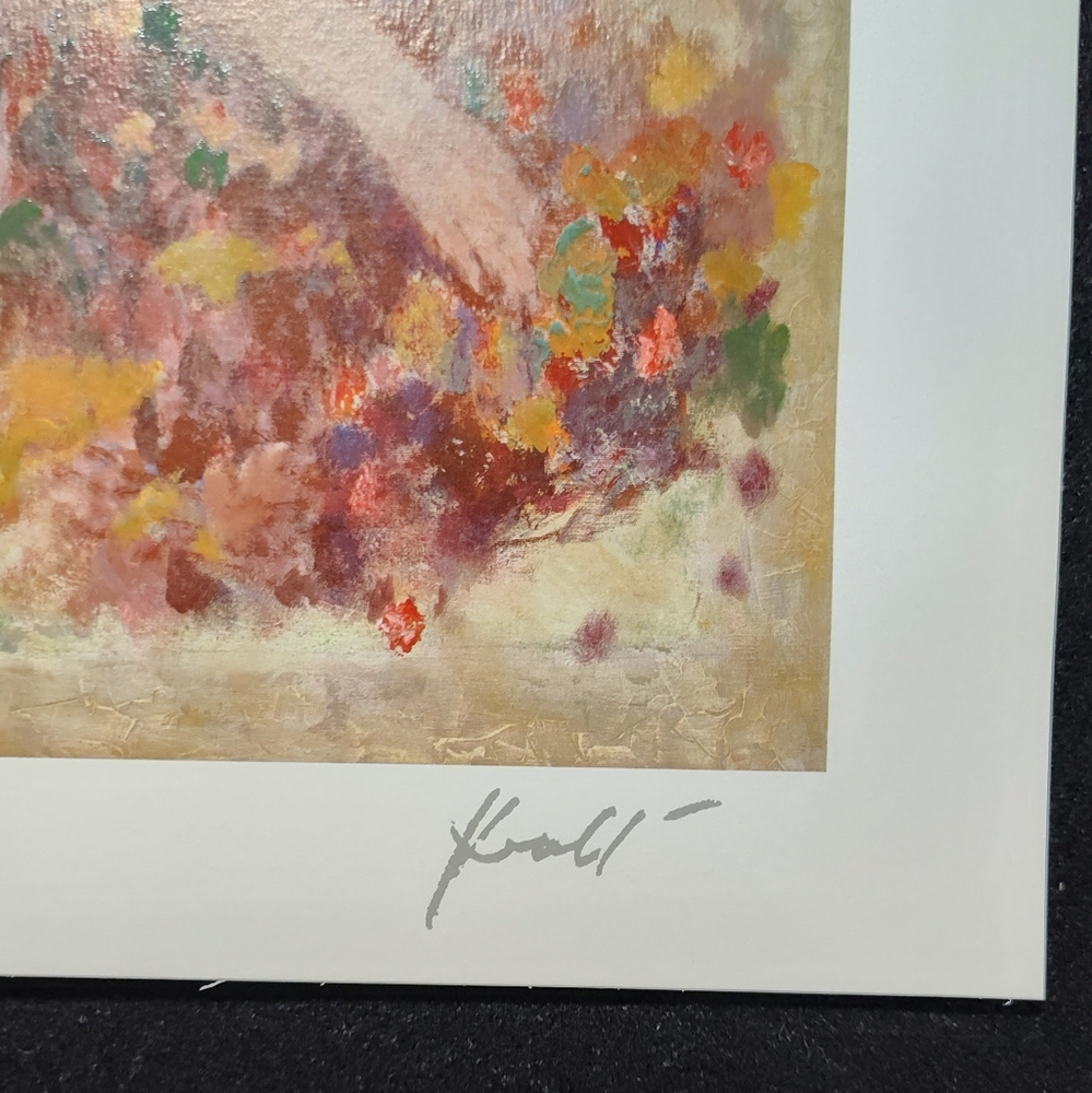 Gathering Blossoms by Hua Chen, Stereolithograph In Color, COA, Park West - Picture 2 of 4